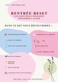 Reset Rentrée - Les essentiels pour bien démarrer l'année