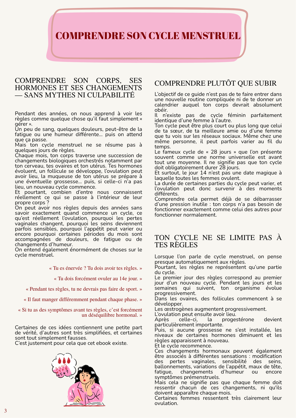 Et si tu connaissais enfin ton cycle